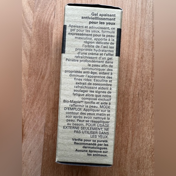 B. Kamins Chemist Male Bio-Maple Anti-Aging Soothing Eye Gel 0.6oz Brand New - Picture 4 of 7